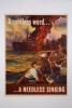 Anton Otto Fischer Original WWII Framed Poster "A Careless Wordâ€¦ A Needless Sinking" - 2