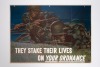 Harold Von Schmidt Original WWII Framed Poster "They Stake Their Lives on Your Ordnance"