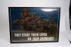 Harold Von Schmidt Original WWII Framed Poster "They Stake Their Lives on Your Ordnance" - 9