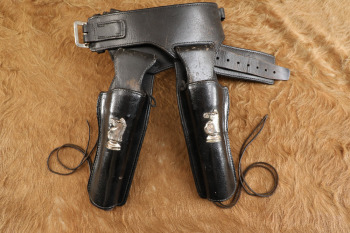 Vintage 70s Arvo Ojala Custom Paladin "Have Gun Will Travel" Style Colt 7.5" SAA Holster Double Rig