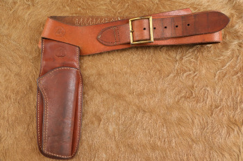 Vintage 1950s "Property Of Republic Studios" Hunter Colt 4.75" .22 SAA Movie Prop Holster & Belt Rig