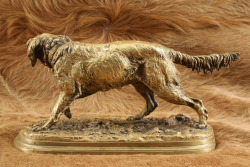 French Spaniel Hunting Dog "Fabio" Pierre-Jules P.J. Mene 13" x 4 3/4" Bronze Sculpture - 4