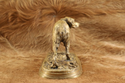 French Spaniel Hunting Dog "Fabio" Pierre-Jules P.J. Mene 13" x 4 3/4" Bronze Sculpture - 5