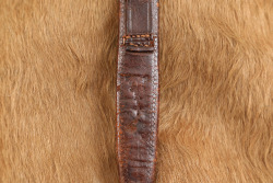 Antique US Civil War Era Alexander Sheffield English Made "NY" Bone Handle Dirk & Sheath - 11