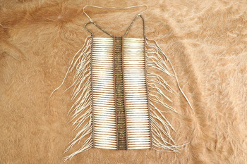 Modern Made Antique Plains Indian Style Bone Hair Pipe Breastplate