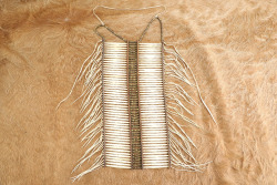 Modern Made Antique Plains Indian Style Bone Hair Pipe Breastplate