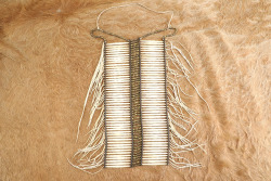 Modern Made Antique Plains Indian Style Bone Hair Pipe Breastplate - 2