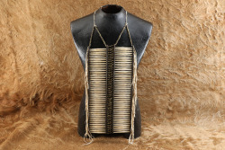 Modern Made Antique Plains Indian Style Bone Hair Pipe Breastplate - 4