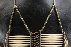 Modern Made Antique Plains Indian Style Bone Hair Pipe Breastplate - 5