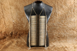Modern Made Antique Plains Indian Style Bone Hair Pipe Breastplate - 7