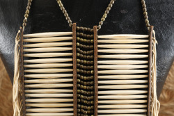 Modern Made Antique Plains Indian Style Bone Hair Pipe Breastplate - 8