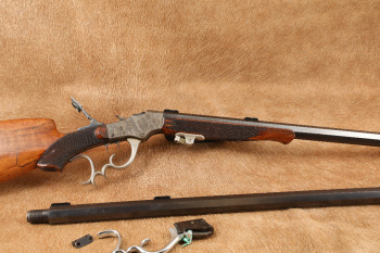 Stevens-Pope Model 44&frac12; 29 &frac34;" .22 Short and 32" .32-40 Schuetzen Target Rifle, MFD Ca 1903 C&R