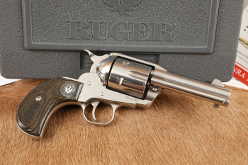 Ruger New Model Vaquero 5 1/2" .44 Mag Stainless Single Action Revolver & Box, MFD 2003