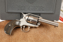Ruger New Model Vaquero 5 1/2" .44 Mag Stainless Single Action Revolver & Box, MFD 2003
