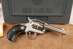 Ruger New Model Single-Six Convertible .22 LR & WMR 4 3/4" Stainless Single Action Revolver