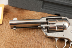 Ruger New Model Single-Six Convertible .22 LR & WMR 4 3/4" Stainless Single Action Revolver - 7