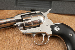 Ruger New Model Single-Six Convertible .22 LR & WMR 4 3/4" Stainless Single Action Revolver - 8