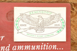 Modern Made Remington "America's Oldest Gunmaker" Painted Wood Advertising Sign - 3