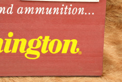 Modern Made Remington "America's Oldest Gunmaker" Painted Wood Advertising Sign - 4