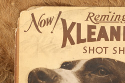 1930s Remington KLEANBORE SHOT SHELLS Hunting Dog Die-Cut Advertising Poster, 27.25 x 23&rdquo; - 2
