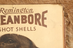 1930s Remington KLEANBORE SHOT SHELLS Hunting Dog Die-Cut Advertising Poster, 27.25 x 23&rdquo; - 3