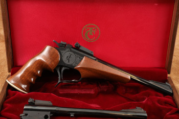 Thompson Center Contender Easy-Open .22 LR & .41 Mag Single Shot Pistol & Presentation Case, MD 1993