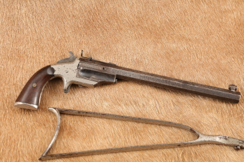 Frank Wesson Pocket Rifle No. 2 .22 Rimfire Swivel Breech Single Shot Pistol & Stock, 1870's