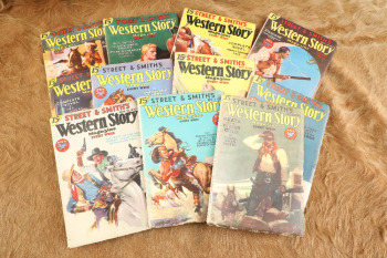 11x Lot of 1930's Street And Smith's Western Pulp Story Magazines Sep 1933 to Dec 23rd 1933