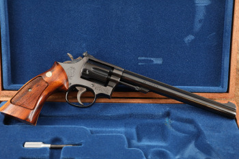 Smith & Wesson S&W Model 48-3 K-22 Masterpiece 8 3/8" .22 WMR Magnum Revolver & Case, MFD 1975