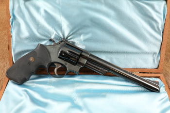 Smith & Wesson S&W Model 29-2 Blue 8 3/8" .44 Mag Double Action Revolver & Case, MFD 1980