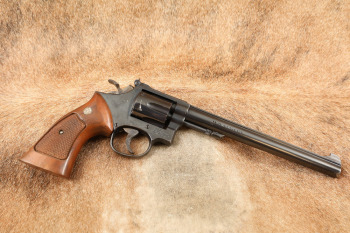 Smith & Wesson S&W Model 17-4 K-22 Masterpiece 8 3/8" .22 LR Double Action Revolver, MFD 1985-1987