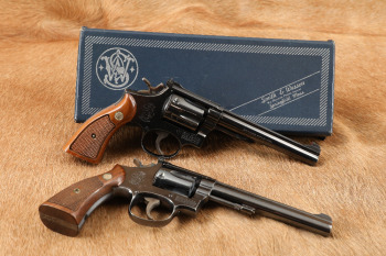 Smith & Wesson Model 17-3 & Model 48 .22 LR & .22 Magnum 6" Revolver Lot, 1960 & 1975