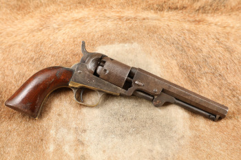 Colt Model 1849 Pocket 5" .31 Caliber Single Action Percussion Revolver, MFD 1852 Antique