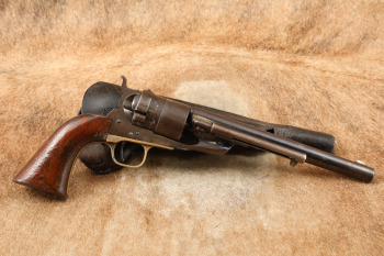 Colt First Model Richards Converted 1860 Army .44 Centerfire Single Action Revolver, 1868-71 Antique