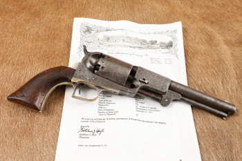 Rare Factory Engraved Civil War Colt London Model Dragoon .44 Cal Percussion Revolver, 1861 Antique