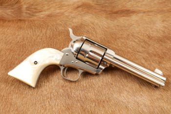 Colt 1st Generation Nickel 4 3/4" .38 Colt Single Action Army Revolver, MFD 1929 C&R