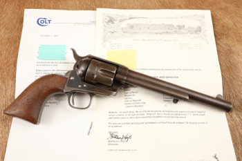 Kittredge Shipped Colt 1st Gen .45 7 1/2" Single Action Army SAA Revolver, MFD 1875 Antique