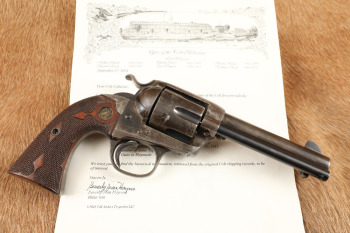 Colt 1st Gen Bisley Model .41 Cal 4 3/4&rdquo; Single Action Army Revolver, Factory Letter, 1911 C&R