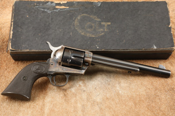Colt 2nd Gen Single Action Army SAA 7 1/2" .45 Revolver & Box, MFD 1959 C&R