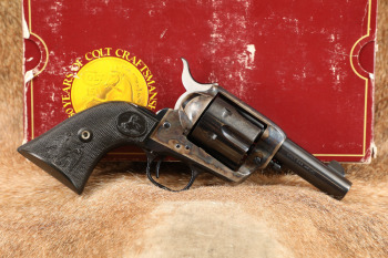 Colt 3rd Gen Single Action Army SAA Sheriffs Model 3" .44-40 WCF Revolver & Box, MFD 1986 C&R