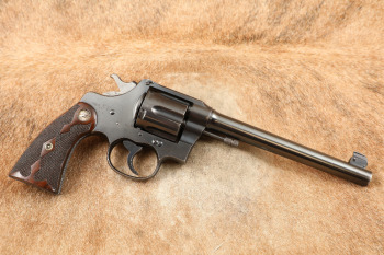 Colt New Service Target Model Blue 7 1/2" .45 Double Action Revolver, Deluxe Stocks, MFD 1920 C&R