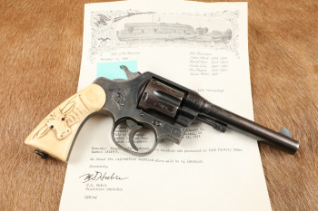 Factory Engraved and Inscribed Phil Bekeart Shipped Colt New Service .45 Revolver, 1925 C&R