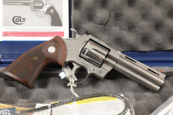 Colt Python Model SP4WTS 4.25" Stainless .357 Magnum Double Action Revolver & Box, 2020-2022
