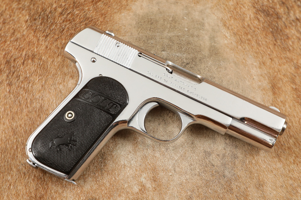 Colt Model 1903 Pocket Hammerless Chrome 3 3/4 .32 ACP Semi