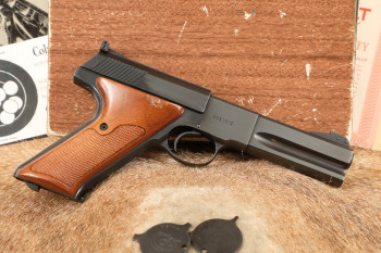 Colt Woodsman Match Target 3rd Series 4 1/2" .22 LR Semi-Auto Pistol & Original Box, MFD 1960 C&R