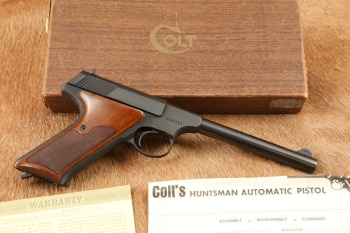 Colt Huntsman 6" .22 Long Rifle LR Semi-Auto Pistol & Box, MFD 1968 C&R