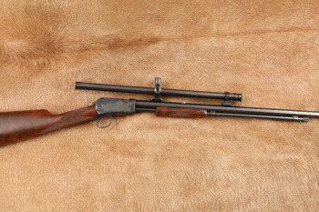 Restored Winchester Model 1890 24" .22 Short Pump Action Rifle, Lyman 438-Field, 1905 C&R