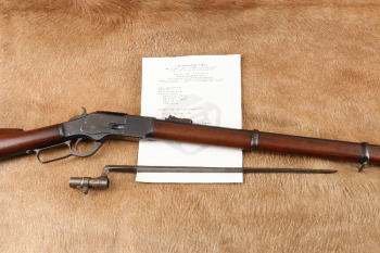 Sharp Winchester 3rd Model 1873 Musket 30" .44-40 WCF Lever Action Rifle w/ Bayonet, 1903 C&R