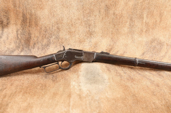 Spanish Oviedo Copy Winchester 1873 Full Stock Carbine .44-40 WCF Lever Action Rifle, 1892 Antique