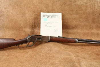 Winchester Model 1876 Centennial &ldquo;Lid&rdquo; 28&rdquo; .45-75 WCF Lever Action Rifle, MFD 1878 Antique